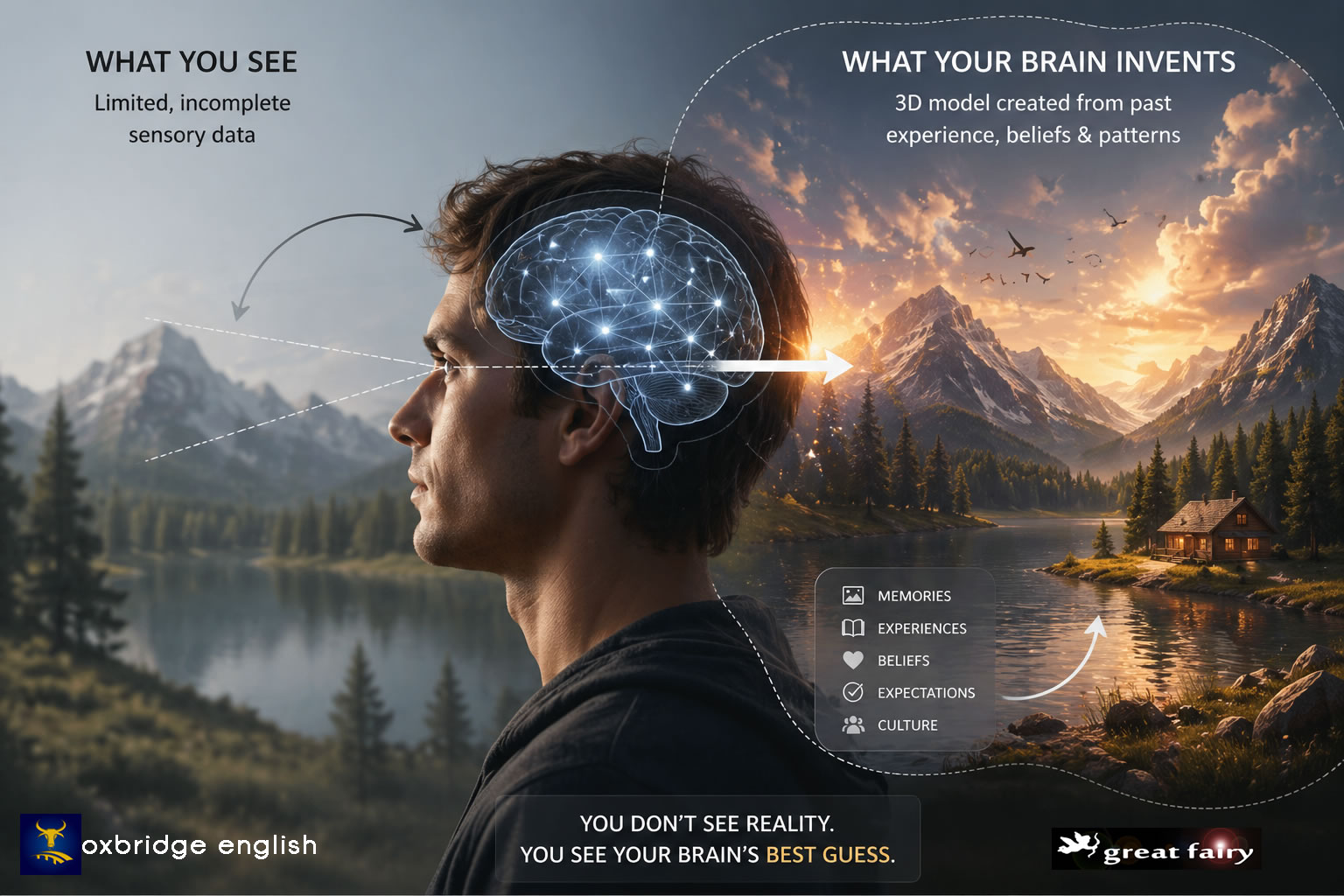 Cerebro construyendo la realidad